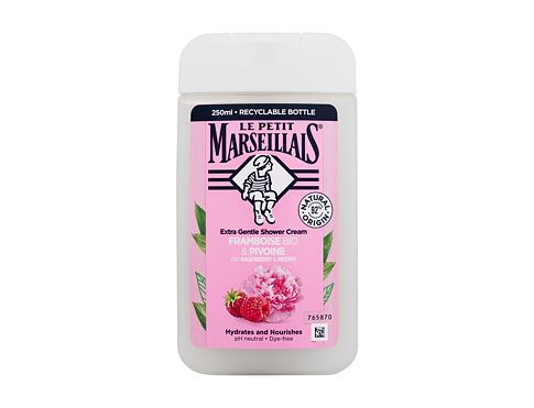 Sprchový krém Le Petit Marseillais Extra Gentle Shower Cream Organic Raspberry & Peony 250 ml poškozený flakon