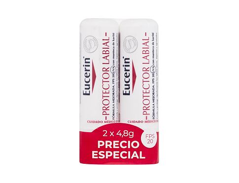 Balzám na rty Eucerin Protector Lip Balm SPF20 Duo 2x4,8 g