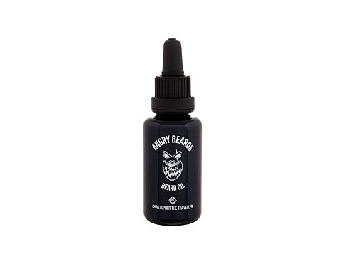 Olej na vousy Angry Beards Beard Oil Christopher The Traveller 30 ml poškozená krabička