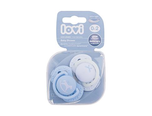 Dudlík LOVI Baby Shower Dynamic miniSoother Boy 0-2m 2 ks poškozený obal