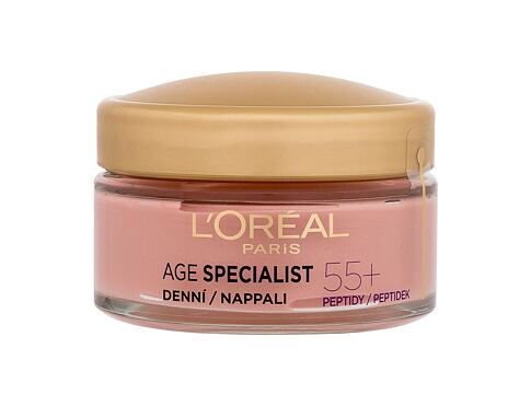Denní pleťový krém L'Oréal Paris Age Specialist 55+ Anti-Wrinkle Brightening Care 50 ml poškozená krabička