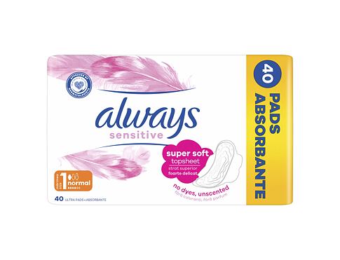 Vložka Always Sensitive Normal Plus 40 ks