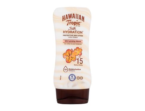 Opalovací přípravek na tělo Hawaiian Tropic Silk Hydration Protective Sun Lotion SPF15 180 ml