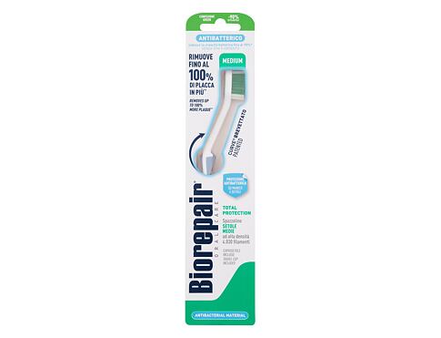 Klasický zubní kartáček Biorepair Antibacterial Toothbrush Medium 1 ks poškozená krabička