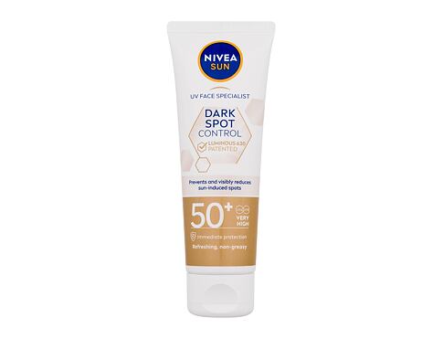 Denní pleťový krém Nivea Sun Dark Spot Control Sun Fluid SPF50+ 40 ml poškozená krabička