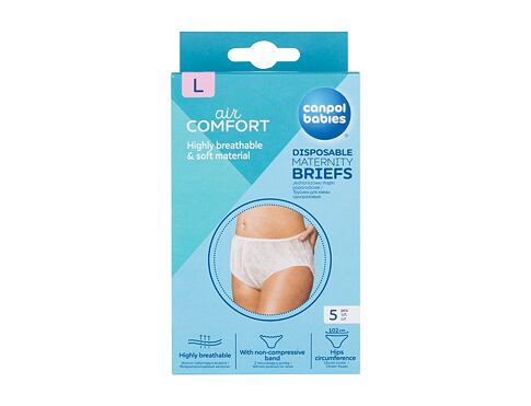 Poporodní kalhotky Canpol babies Air Comfort Disposable Maternity Briefs L 5 ks poškozená krabička