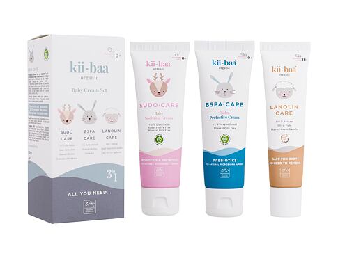 Tělový krém Kii-Baa Organic Baby Cream Set 50 g poškozená krabička Kazeta