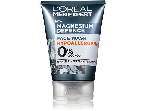 Čisticí gel L'Oréal Paris Men Expert Magnesium Defence Face Wash 100 ml