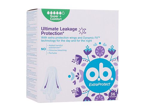 Tampon o.b. ExtraProtect Super Plus 36 ks poškozená krabička
