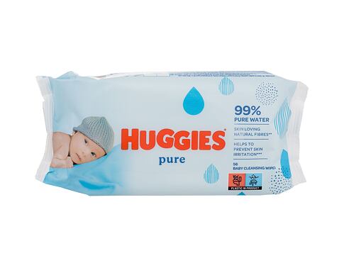 Čisticí ubrousky Huggies Pure Baby Cleansing Wipes 56 ks