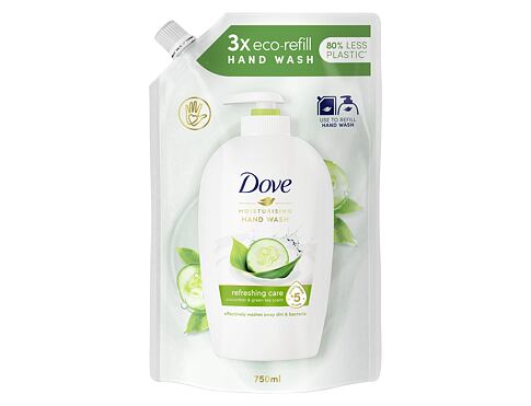Tekuté mýdlo Dove Refreshing Cucumber & Green Tea Náplň 750 ml