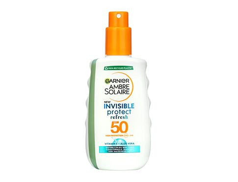 Opalovací přípravek na tělo Garnier Ambre Solaire Invisible Protect Refresh Spray SPF50 200 ml