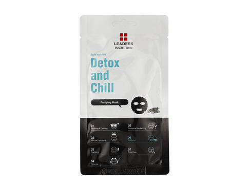 Pleťová maska Leaders Insolution Daily Wonders Detox and Chill Charcoal Purifying Mask 25 ml