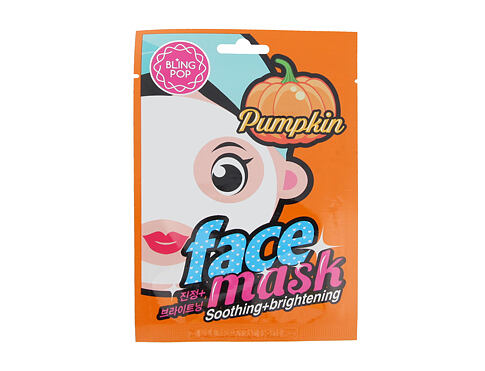 Pleťová maska Bling Pop Face Mask Pumpkin Soothing + Brightening 20 ml