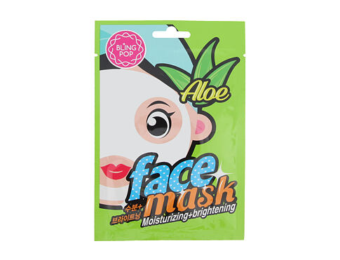 Pleťová maska Bling Pop Face Mask Aloe Moisturizing + Brightening 20 ml