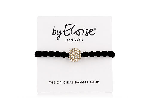 Gumička na vlasy By Eloise London Bling Charms Snow Ball Black 1 ks Black