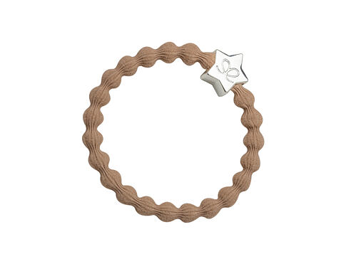 Gumička na vlasy By Eloise London Silver Star Nude 1 ks Nude