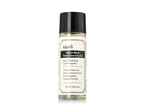 Odličovač tváře Dear, Klairs Gentle Black Fresh Cleansing Oil 30 ml