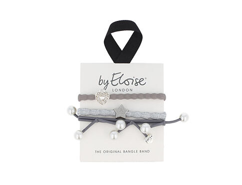 Gumička na vlasy By Eloise London Bangle Set Shades of Grey 1 ks