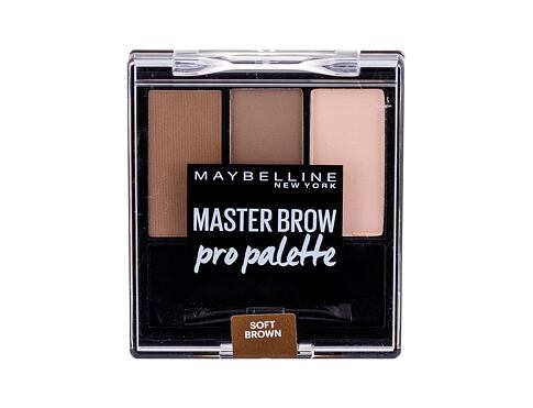 Set a paletka na obočí Maybelline Master Brow Pro Palette 6 g Soft Brown