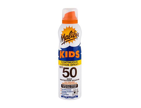 Opalovací přípravek na tělo Malibu Kids Continuous Lotion Spray SPF50 175 ml