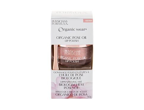 Peeling Physicians Formula Organic Wear Organic Rose Oil Lip Polish 14,2 g Rose poškozená krabička