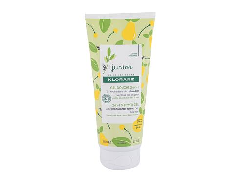 Sprchový gel Klorane Junior Pear 2-in-1 200 ml