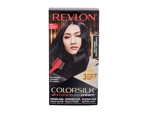 Barva na vlasy Revlon Colorsilk All-In-One Butter Cream™ 46 g 21 Blue Black poškozená krabička Kazeta