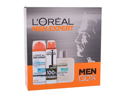 Voda po holení L'Oréal Paris Men Expert Hydra Sensitive 100 ml poškozená krabička Kazeta