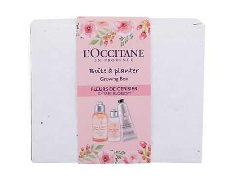 Sprchový gel L'Occitane Cherry Blossom Growing Box 75 ml poškozená krabička Kazeta