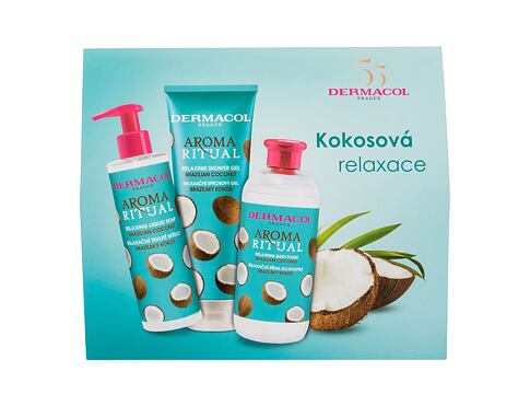 Pěna do koupele Dermacol Aroma Ritual Brazilian Coconut 500 ml poškozená krabička Kazeta