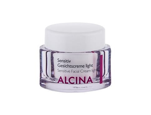 Denní pleťový krém ALCINA Sensitive Facial Cream Light 50 ml poškozená krabička