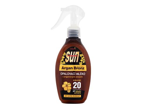 Opalovací přípravek na tělo Vivaco Sun Argan Bronz Suntan Lotion SPF20 200 ml