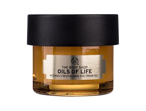 Oční krém The Body Shop Oils Of Life Intensely Revitalising Eye Cream-Gel 20 ml poškozená krabička