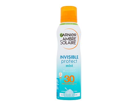 Opalovací přípravek na tělo Garnier Ambre Solaire Invisible Protect Refresh SPF30 200 ml poškozený flakon
