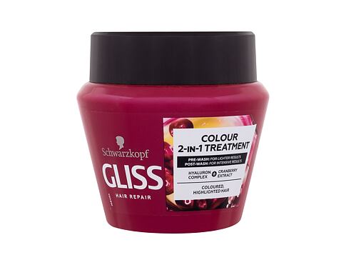 Maska na vlasy Schwarzkopf Gliss Colour Perfector 2-in-1 Treatment 300 ml