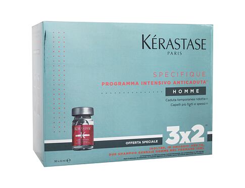 Sérum na vlasy Kérastase Spécifique Cure Anti-Chute Intensive Homme Set 10x6 ml Kazeta