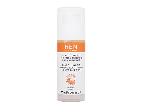 Pleťová maska REN Clean Skincare Radiance Glycolic Lactic Radiance Renewal Mask With AHA 50 ml