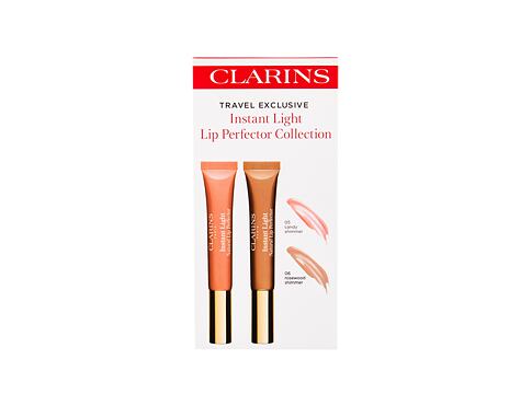 Lesk na rty Clarins Instant Light Natural Lip Perfector 12 ml 05 Candy Shimmer poškozená krabička Kazeta