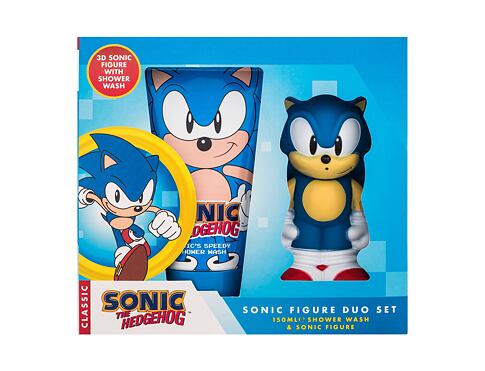 Sprchový gel Sonic The Hedgehog Sonic Figure Duo Set 150 ml poškozená krabička Kazeta