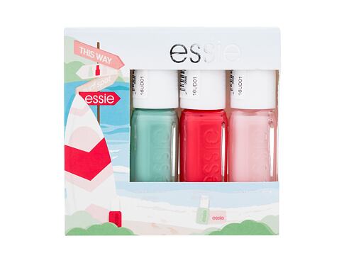 Lak na nehty Essie Summer Mini Trio Meet The Adventures 5 ml Mint Candy Apple poškozená krabička Kazeta