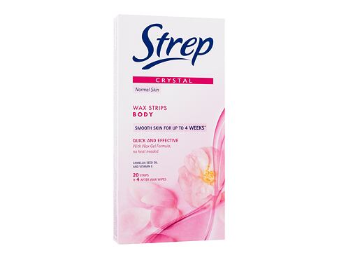 Depilační přípravek Strep Crystal Wax Strips Body Quick And Effective Normal Skin 20 ks poškozená krabička