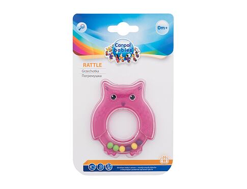 Chrastítko Canpol babies Rattle Owl Pink 1 ks