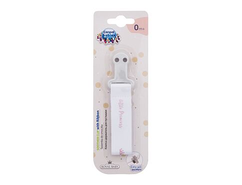 Klip na dudlík Canpol babies Royal Baby Soother Clip With Ribbon Little Princess 1 ks