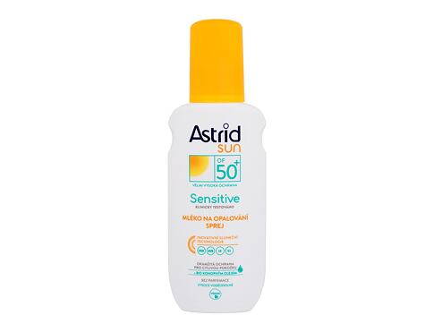 Opalovací přípravek na tělo Astrid Sun Sensitive Milk Spray SPF50+ 150 ml