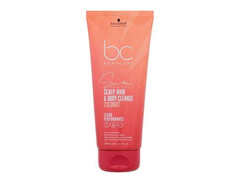 Šampon Schwarzkopf Professional BC Bonacure Sun Protect Scalp, Hair & Body Cleanse Coconut 200 ml