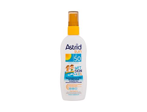 Opalovací přípravek na tělo Astrid Sun Kids Wet Skin Transparent Spray SPF50 150 ml