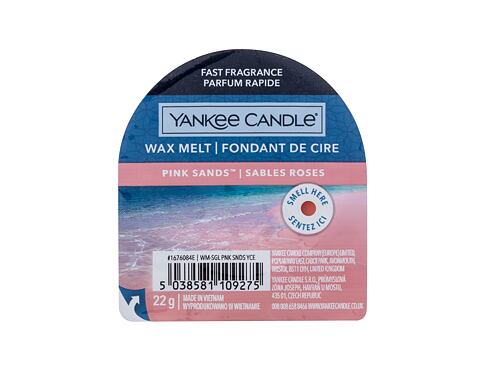 Vonný vosk Yankee Candle Pink Sands 22 g poškozený obal