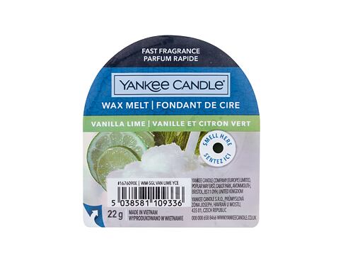 Vonný vosk Yankee Candle Vanilla Lime 22 g poškozený obal