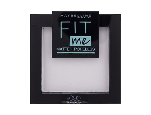 Pudr Maybelline Fit Me! Matte + Poreless 9 g 090 Translucent poškozená krabička